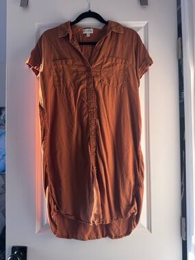 Wonderly Terracotta Shirt Dress